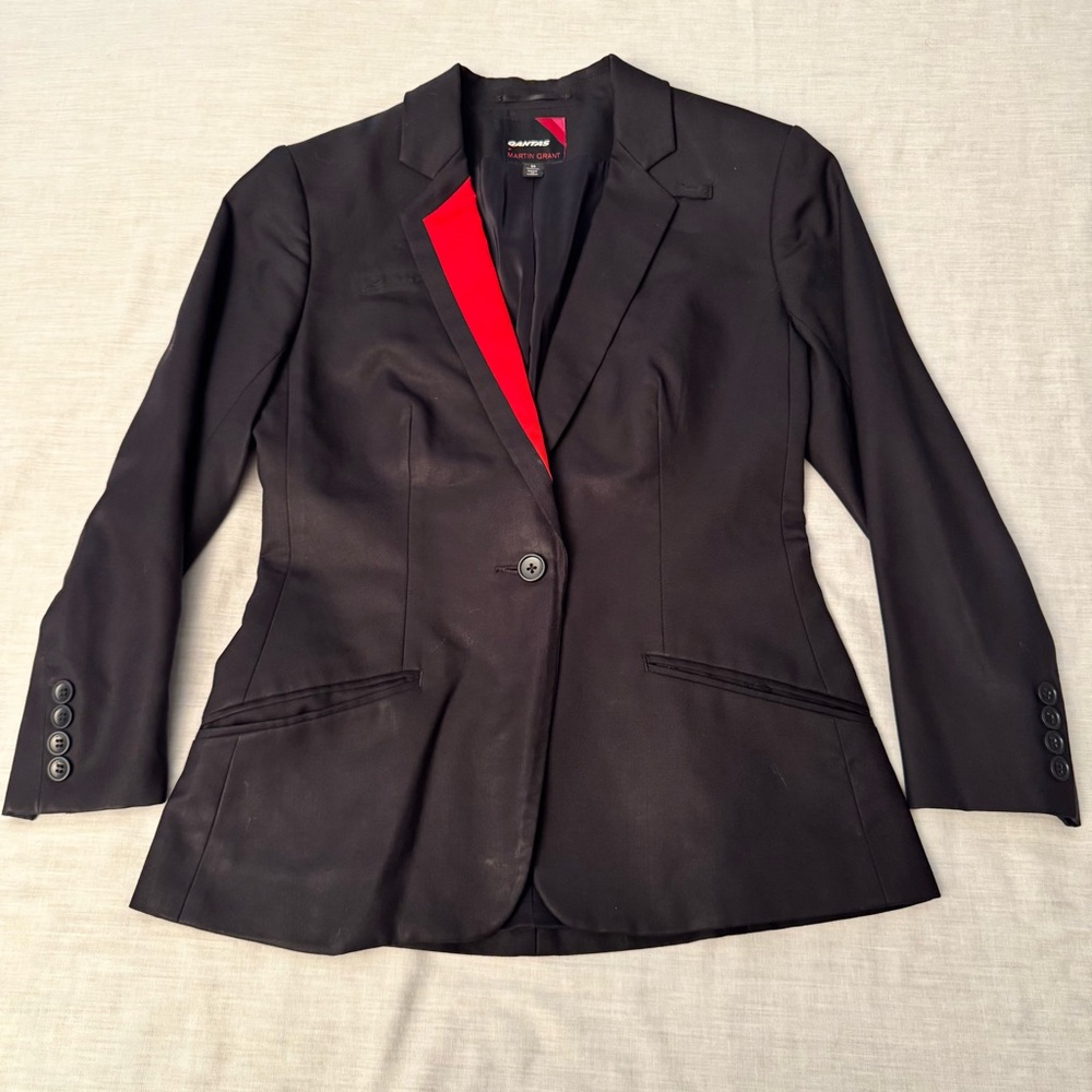 RaRE! Qantas airline Womens employees blazer size 8R uniform Martin Grant